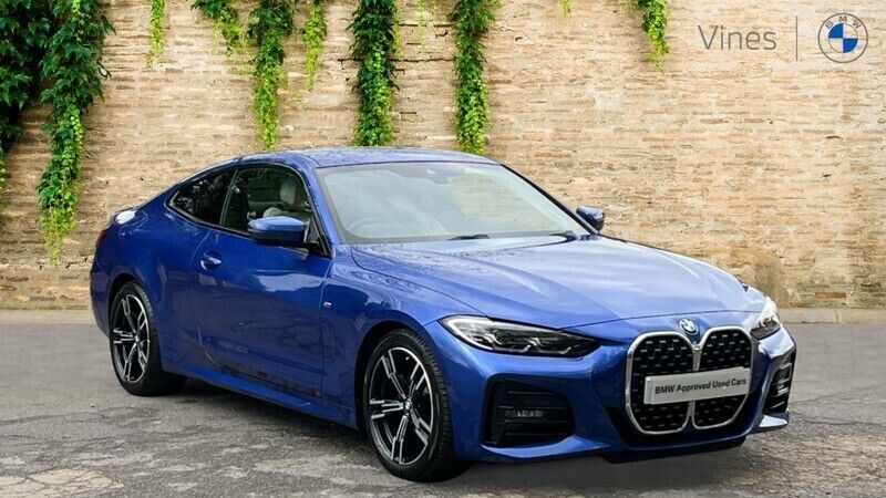Blue Used 2022 BMW 420 M Sport Coupe | £27,900 (Good price) - Image 1/4