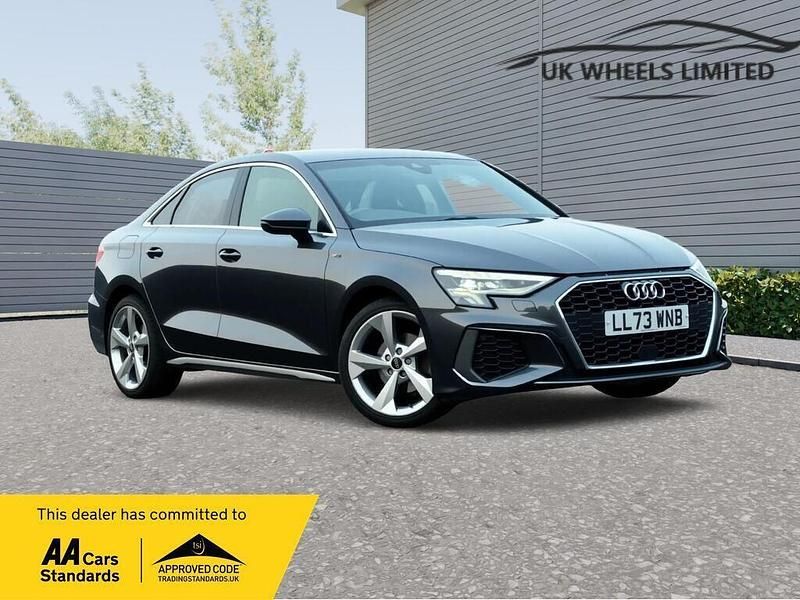 Grey Used 2023 Audi A3 S-Line Sedan | £19,990 (Good price) - Image 1/3