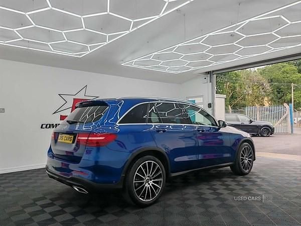 Used Mercedes GLC250 AMG line 2018 Blue Estate