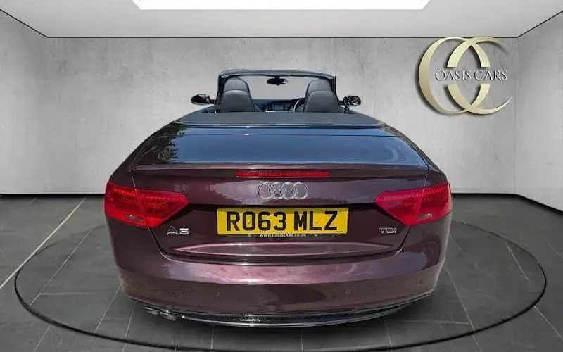 Used Audi A5 Cabriolet S-Line 177 HP (130 kW) 2014 Red Cabriolet