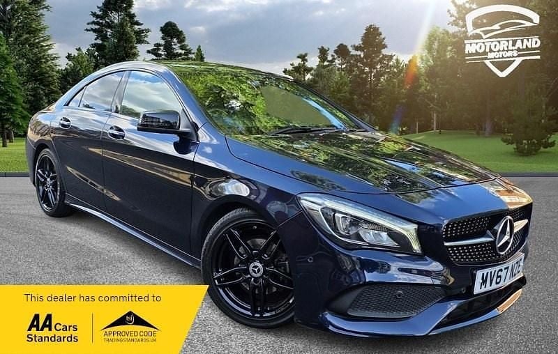 Blue Used 2018 Mercedes CLA180 AMG line Sedan | £14,749 (Fair price) - Image 1/4