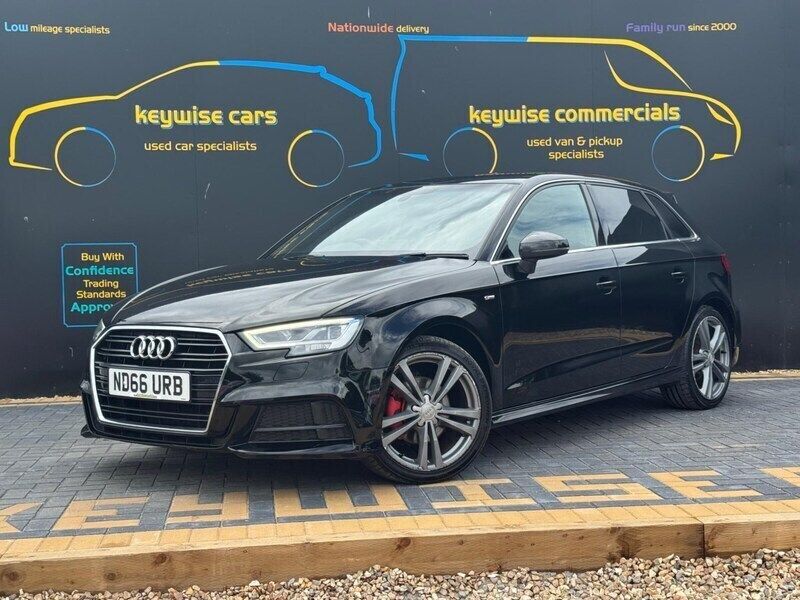 Black Used 2016 Audi A3 Sportback S-Line Hatchback | £12,990 (Fair price) - Image 1/3