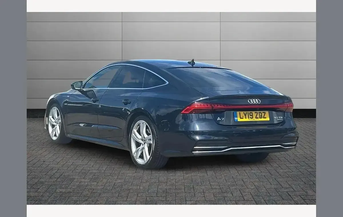 Used Audi A7 S-Line 286 HP (210 kW) 2019 Blue Hatchback