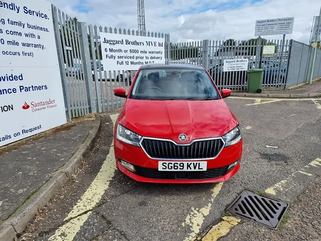 Used Skoda Fabia SE L 95 HP (69 kW) 2019 Red Hatchback