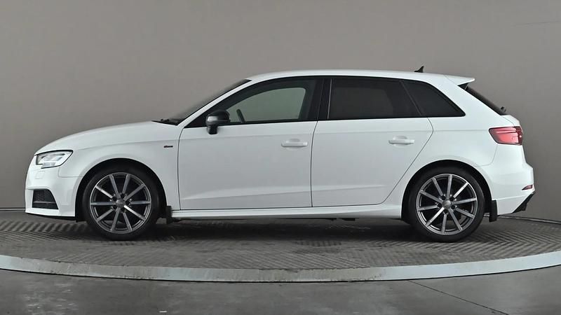 Used Audi A3 Black Edition 150 HP (110 kW) 2019 White Sedan