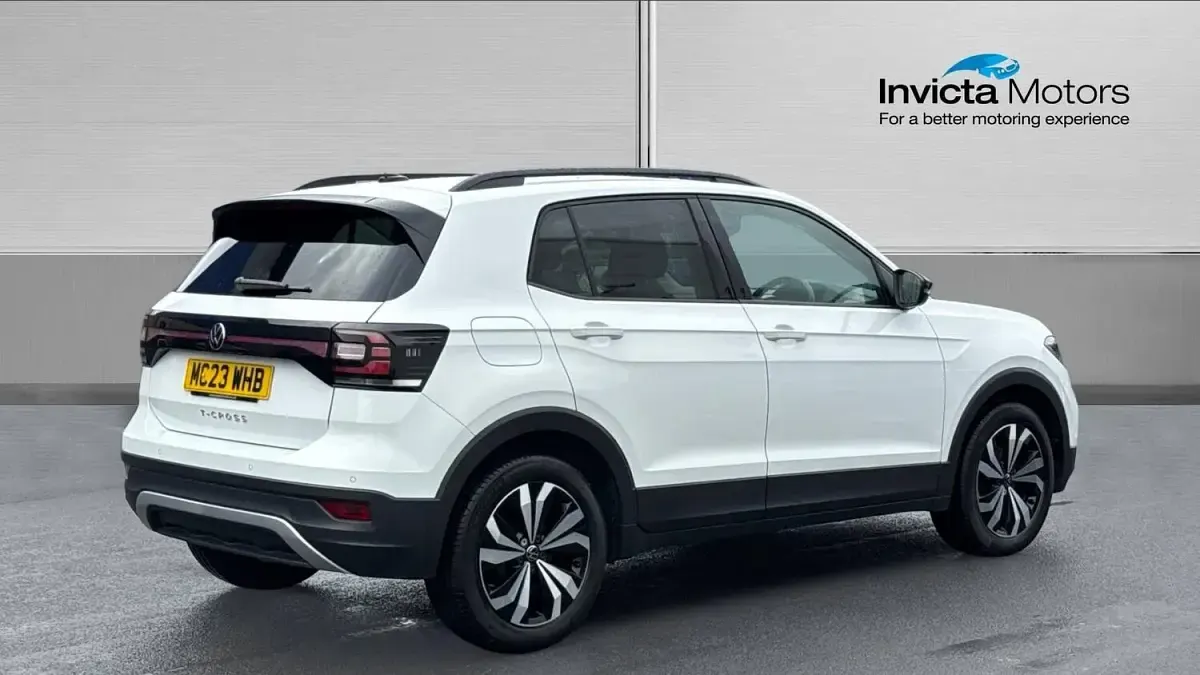 Used VW T-Cross Black Edition 95 HP (69 kW) 2023 White SUV