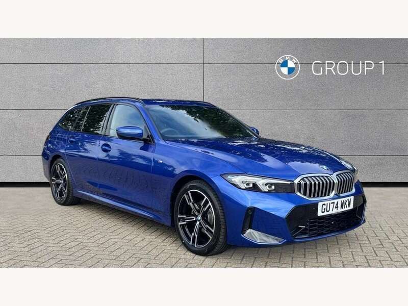 Blue Used 2024 BMW 320 M Sport Estate | £35,495 (Expensive) - Image 1/4