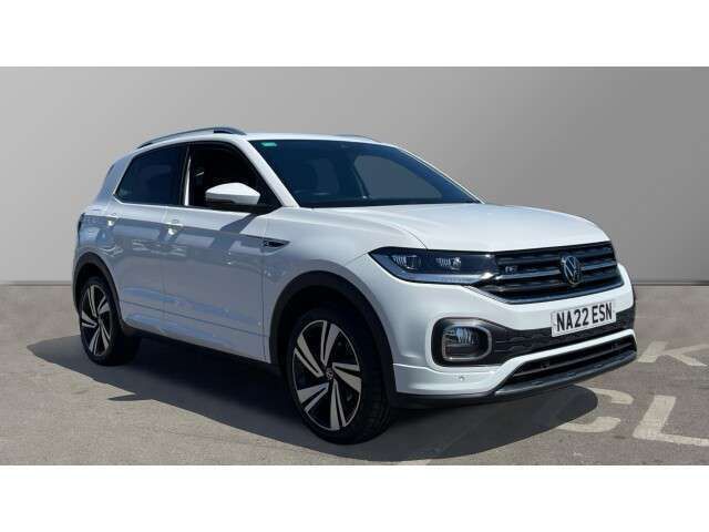 White Used 2022 VW T-Cross R-line SUV | £17,690 (Fair price) - Image 1/4