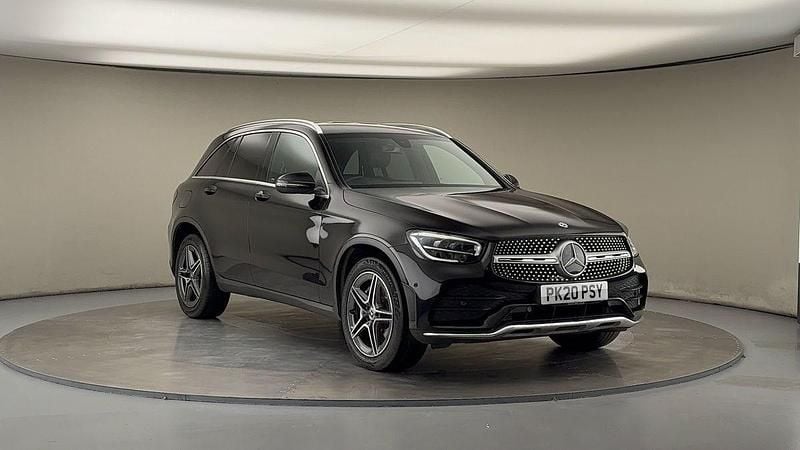 Obsidian black Used 2020 Mercedes GLC220 AMG line SUV | £24,750 (Fair price) - Image 1/4