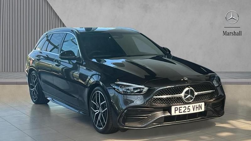 Metallic paint graphite grey Used 2025 Mercedes C200 AMG Line Premium Estate | £37,680 (Expensive) - Image 1/1