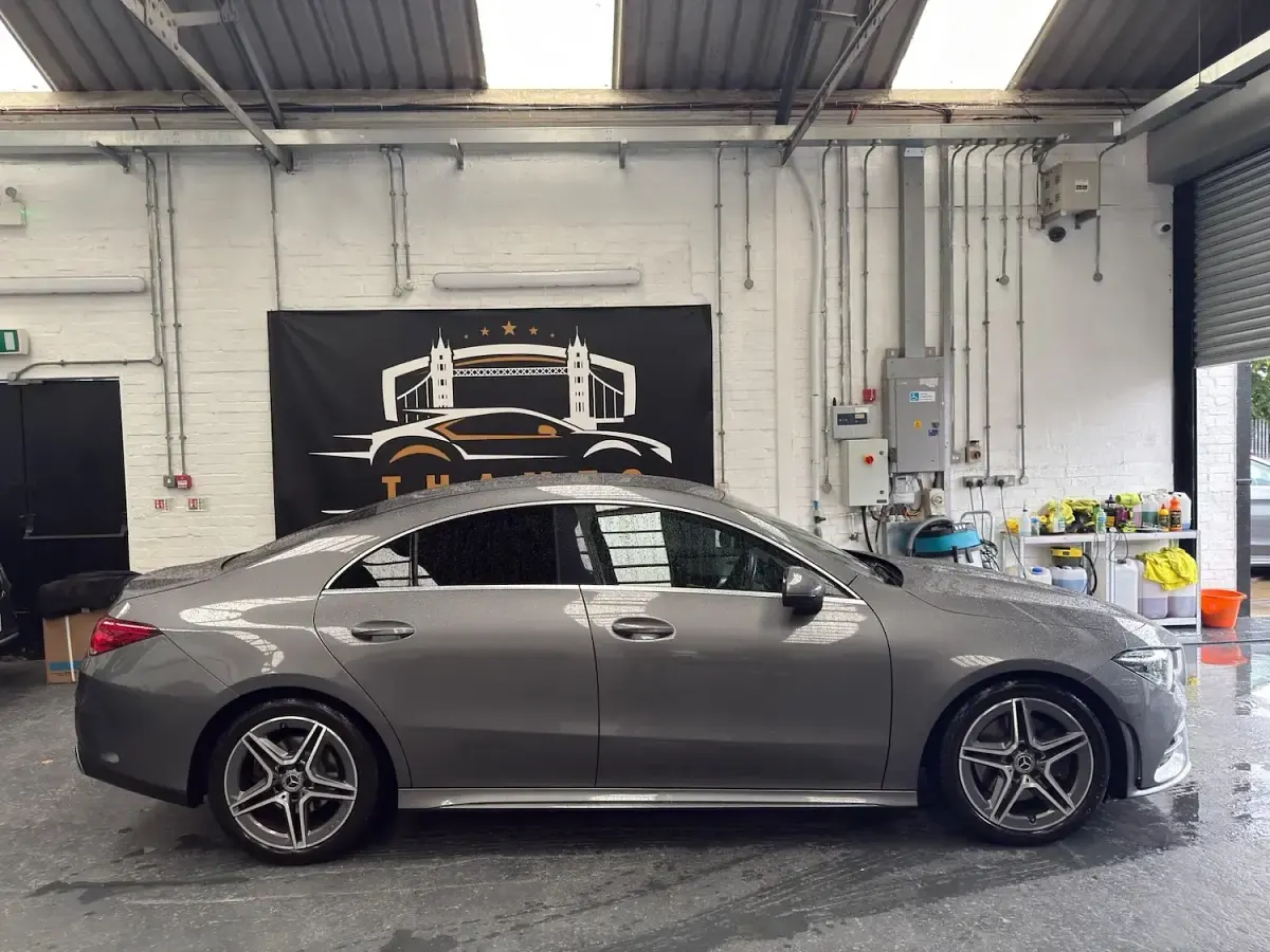 Used Mercedes CLA200 AMG line 163 HP (119 kW) 2019 Grey Coupe