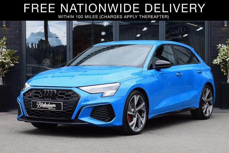 Blue Used 2023 Audi S3 Black Edition Hatchback | £36,499 (Fair price) - Image 1/4