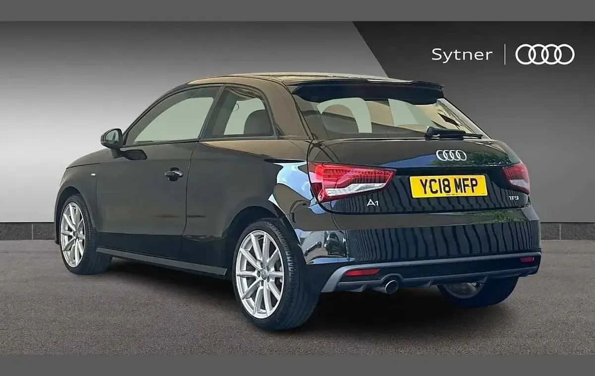 Used Audi A1 S-Line 94 HP (69 kW) 2018 Black Hatchback