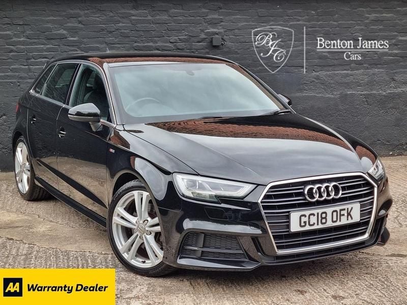 Black Used 2018 Audi A3 S-Line Hatchback | £15,950 (Super price) - Image 1/4