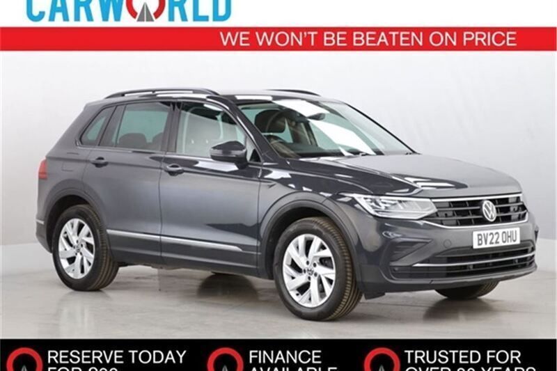 Grey Used 2022 VW Tiguan S SUV | £16,788 (Expensive) - Image 1/3