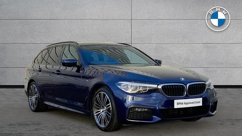 Blue Used 2020 BMW 520 M Sport Estate | £23,990 (Fair price) - Image 1/4