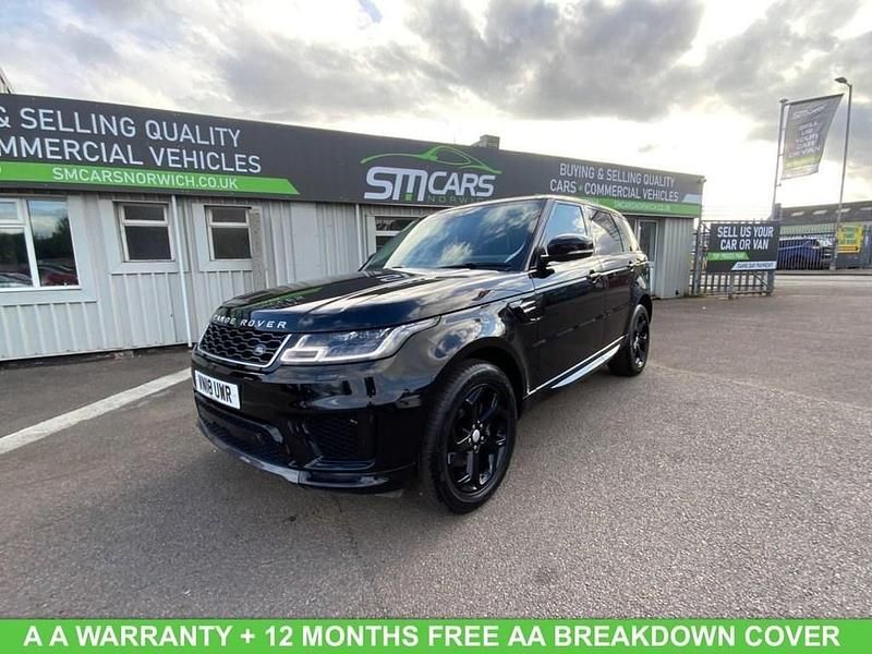Black Used 2018 Land Rover Range Rover Sport HSE SUV | £23,450 (Good price) - Image 1/4