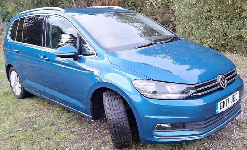 Blue Used 2017 VW Touran SEL MPV | £13,099 (Good price) - Image 1/1