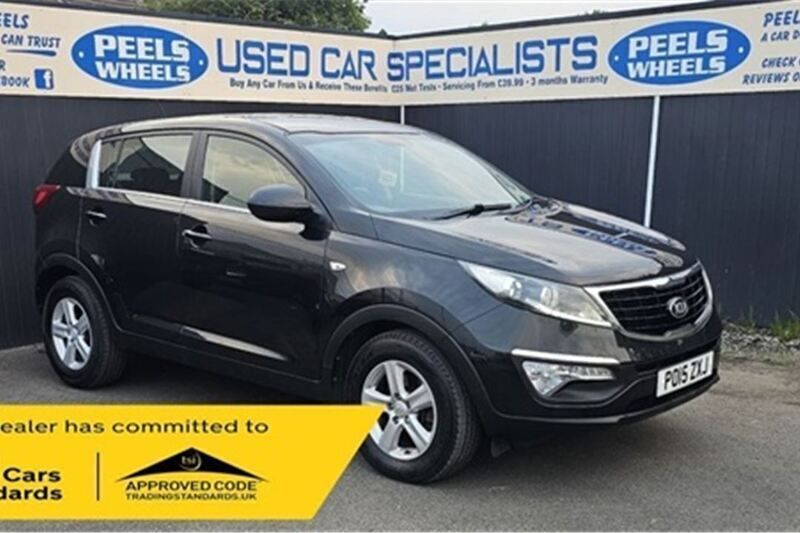 Black Used 2015 Kia Sportage 2 SUV | £5,275 (Fair price) - Image 1/4
