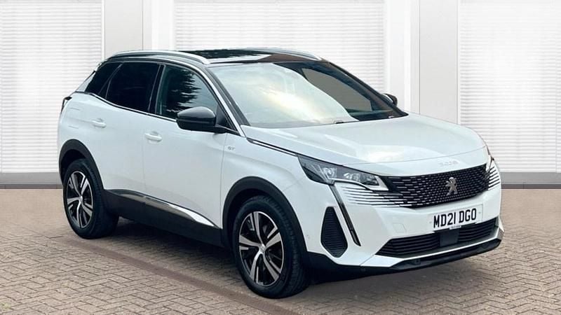 White Used 2021 Peugeot 3008 GTi Estate | £18,621 (Fair price) - Image 1/4