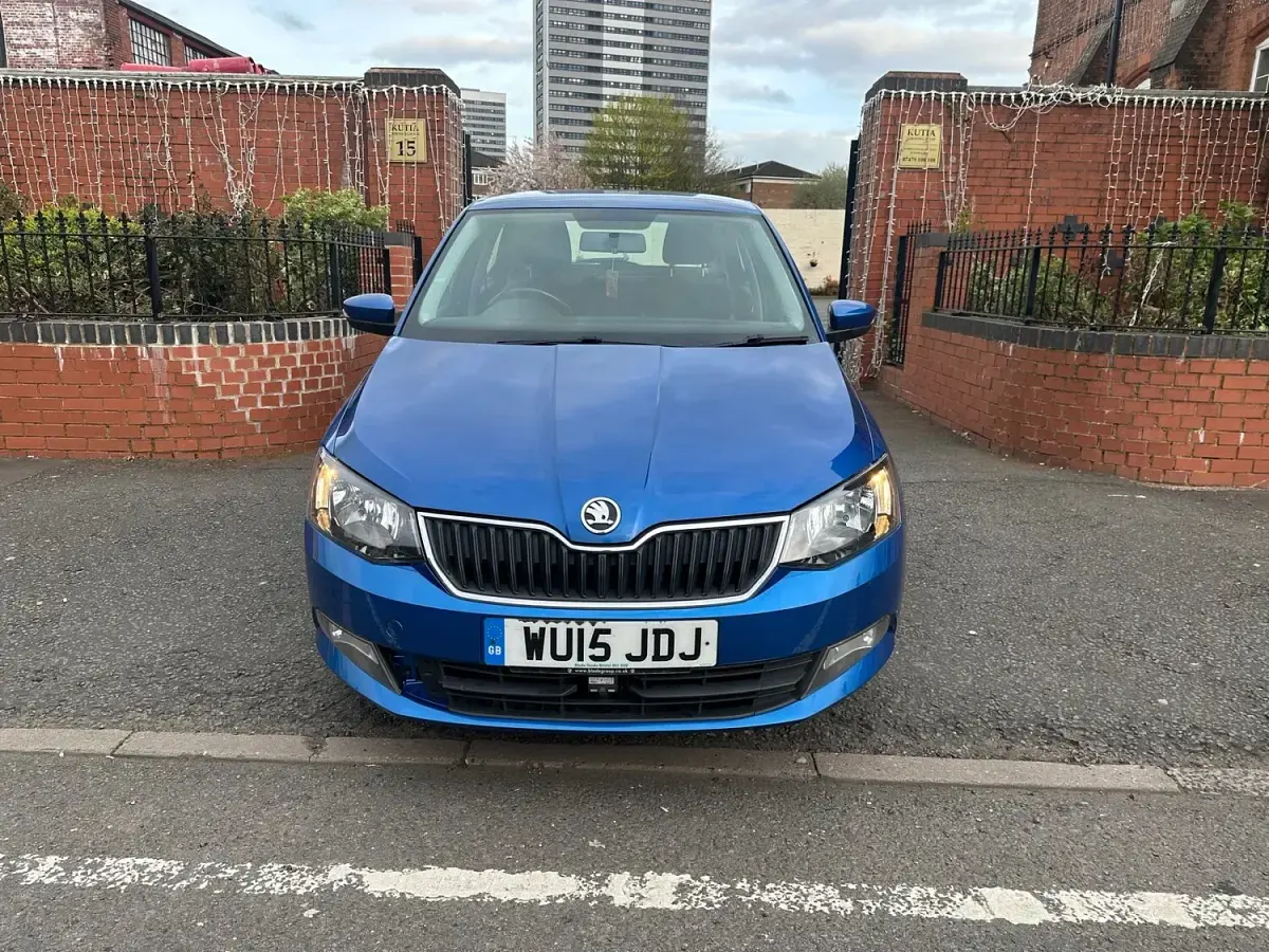 Used Skoda Fabia SE 110 HP (80 kW) 2015 Blue Hatchback