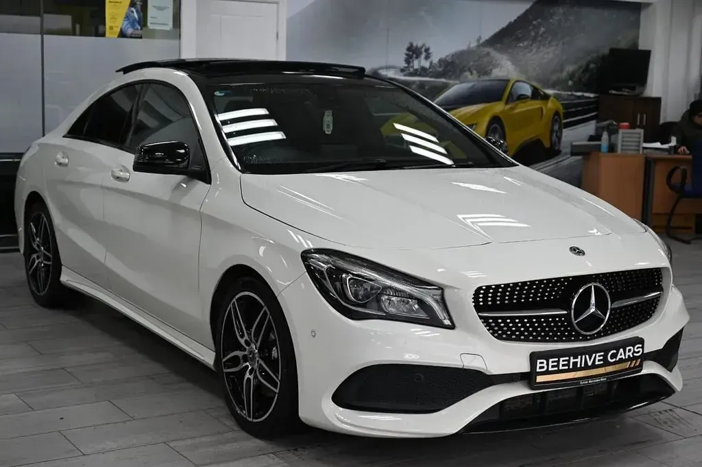 Used Mercedes CLA220 AMG line 177 HP (130 kW) 2017 White Sedan