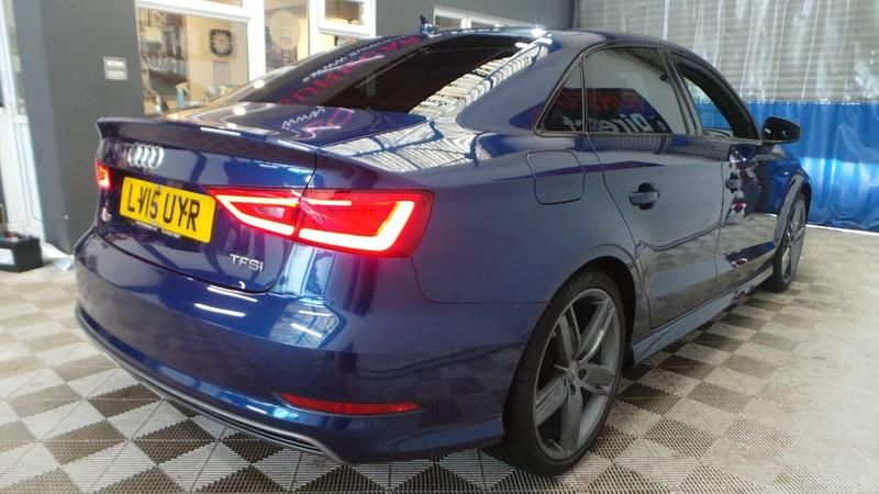 Used Audi A3 S-Line 150 HP (110 kW) 2015 Blue Sedan