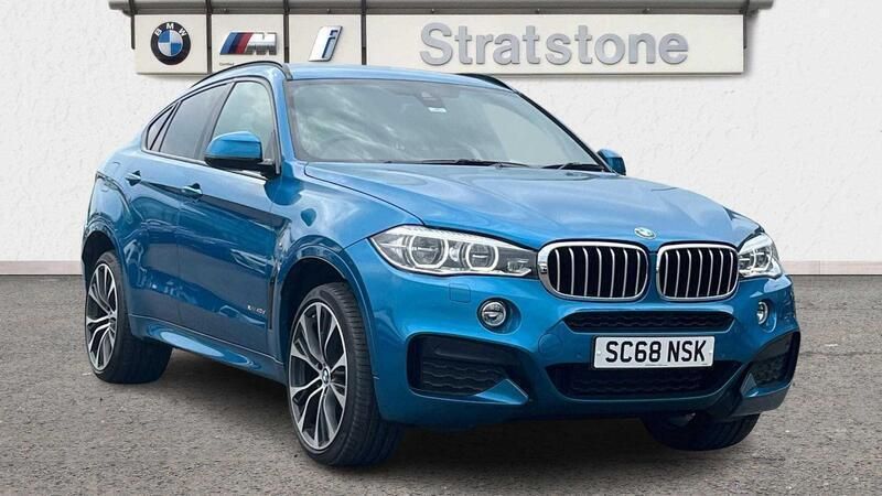 Blue Used 2018 BMW X6 M Sport SUV | £27,599 (Fair price) - Image 1/3
