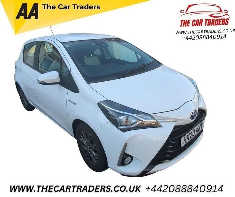 White Used 2020 Toyota Yaris Hybrid Hatchback | £11,488 (Good price) - Image 1/4
