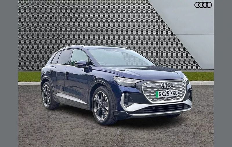 Blue Used 2025 Audi Q4 e-tron S-Line SUV | £44,495 - Image 1/4