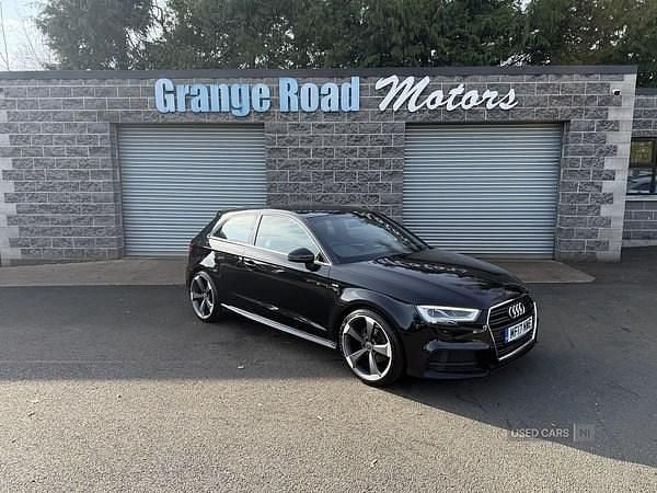 Used Audi A3 S-Line 110 HP (80 kW) 2017 Black Hatchback