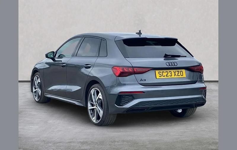 Used Audi A3 Black Edition 147 HP (108 kW) 2023 Grey Sedan