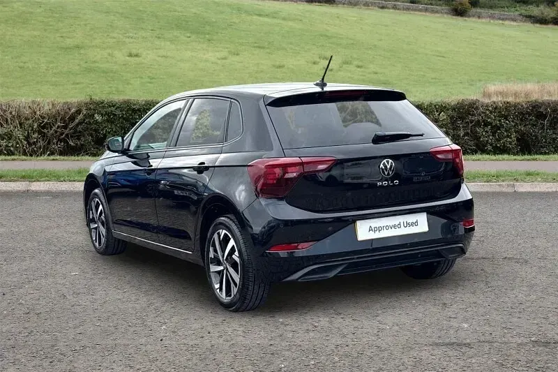 Used VW Polo Match 95 HP (69 kW) 2025 Black Hatchback