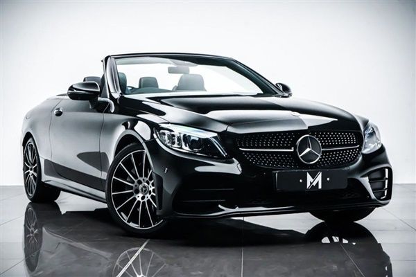 Black Used 2022 Mercedes C300 AMG line Cabriolet | £27,995 - Image 1/4