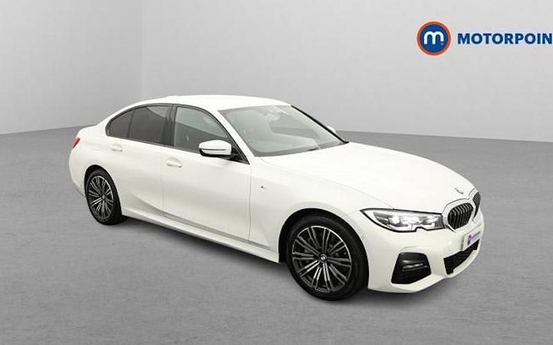White Used 2021 BMW 330e M Sport Sedan | £19,699 (Good price) - Image 1/4