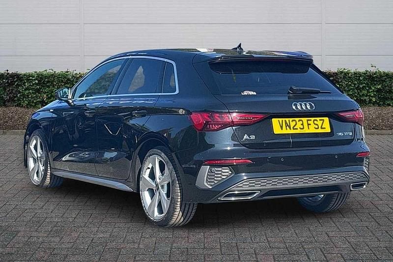 Used Audi A3 S-Line 150 HP (110 kW) 2023 Black Sedan