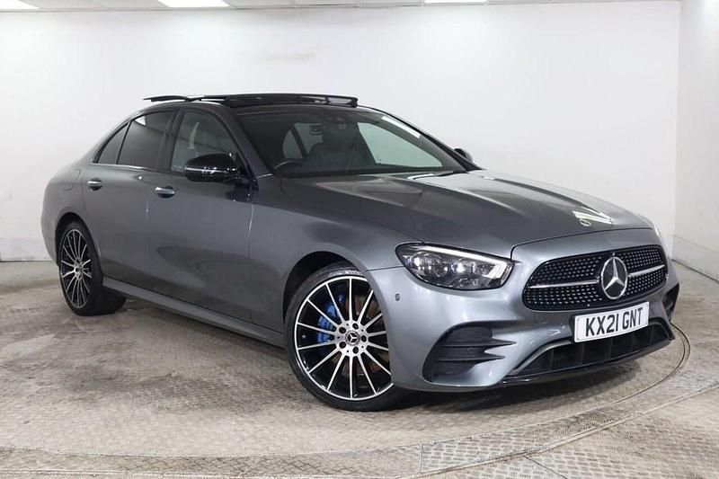 Used Mercedes E400 AMG line 325 HP (239 kW) 2021 Grey Sedan