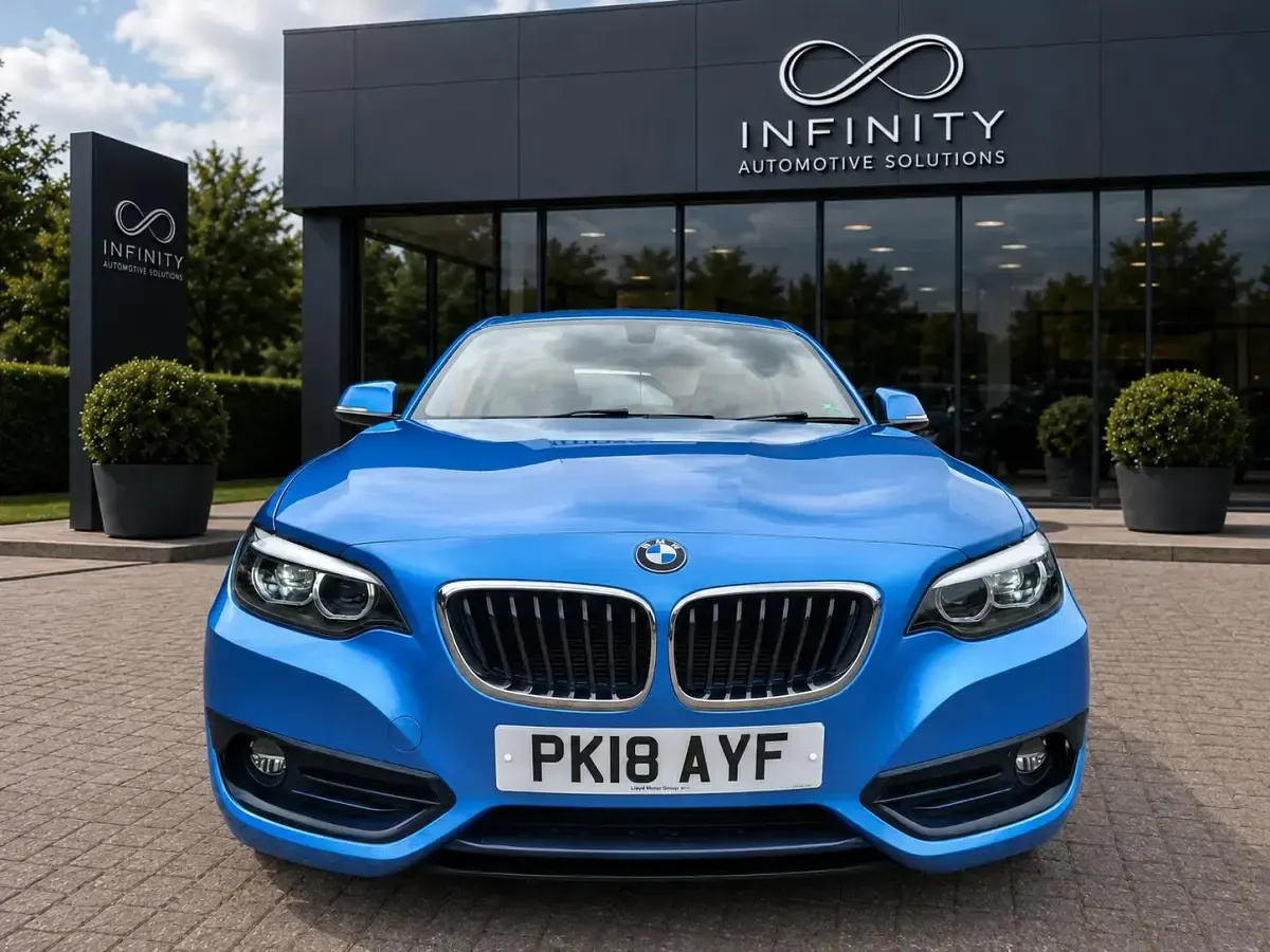 Used BMW 218 Sport Line 2018 Blue Coupe