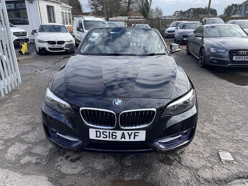Used BMW 218 Sport Line 2016 Black Cabriolet
