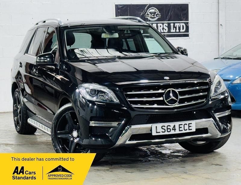 Black Used 2014 Mercedes ML350 AMG line SUV | £8,995 (Fair price) - Image 1/3