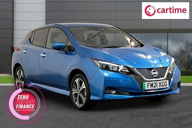 Used Nissan Leaf N-Connecta 160 kW (218 HP) 2021 Blue Hatchback
