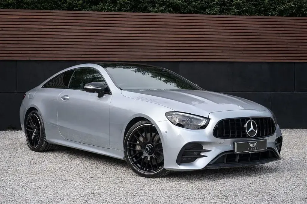 Used Mercedes E220 AMG line 2021 Silver Coupe