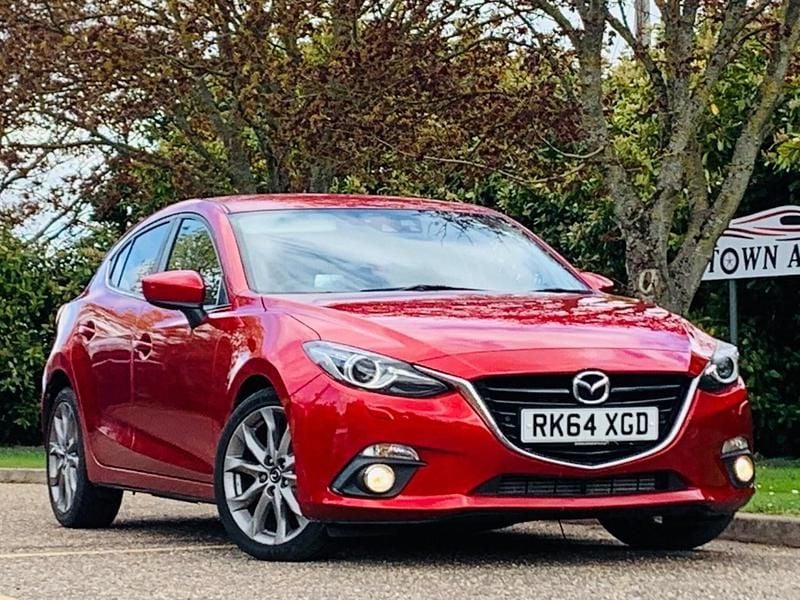 Begagnad Mazda 3 Inclusive 150 HK (110 kW) 2014 Röd Halvkombi