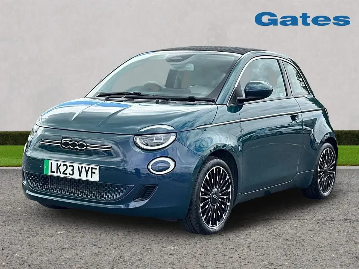 Used Fiat 500e La Prima 86 kW (118 HP) 2023 Green Cabriolet