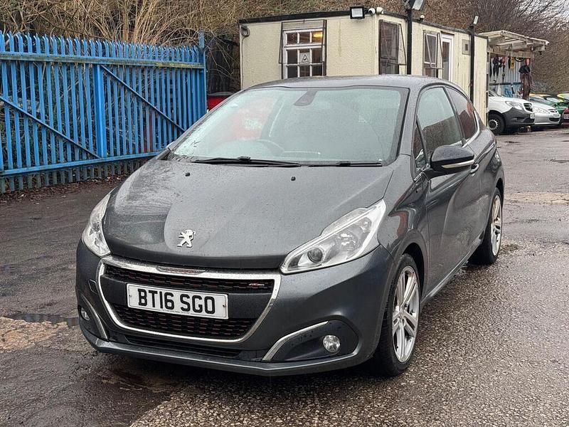 Used Peugeot 208 GT-line 100 HP (73 kW) 2016 Grey Hatchback