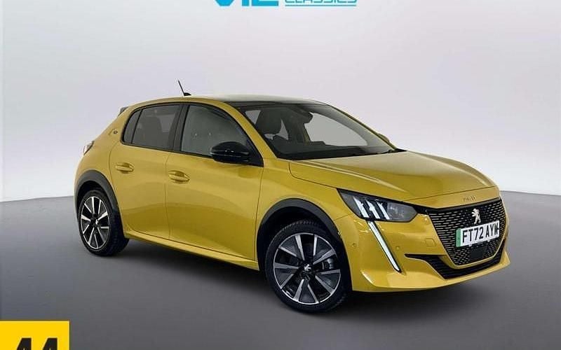 Used Peugeot e-208 GTi 100 kW (136 HP) 2023 Yellow Hatchback