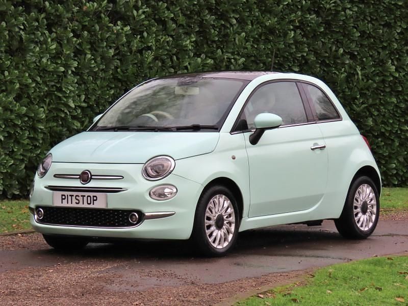Used Fiat 500 Lounge 69 HP (50 kW) 2016 Green Hatchback