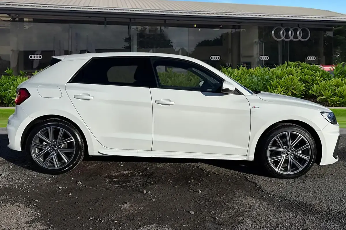 New Audi A1 Sportback S-Line 2025 White Hatchback
