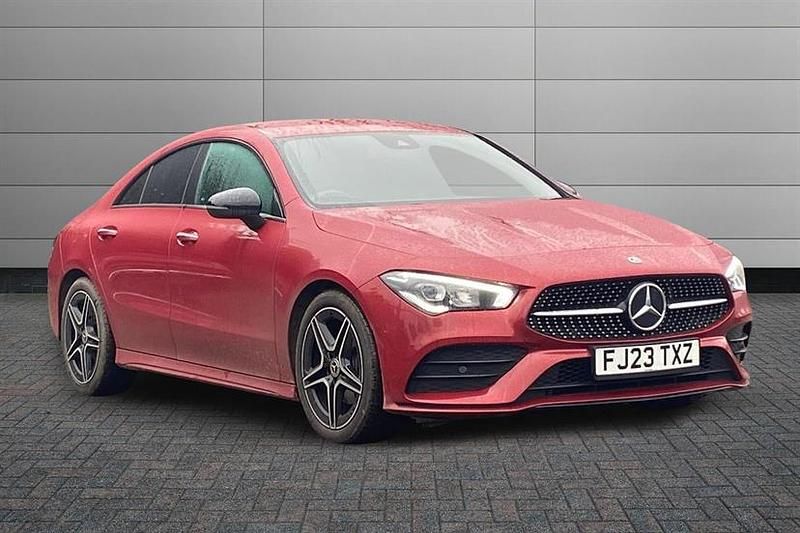 Used Mercedes CLA180 AMG Line Premium 136 HP (100 kW) 2023 Patagonia red Sedan