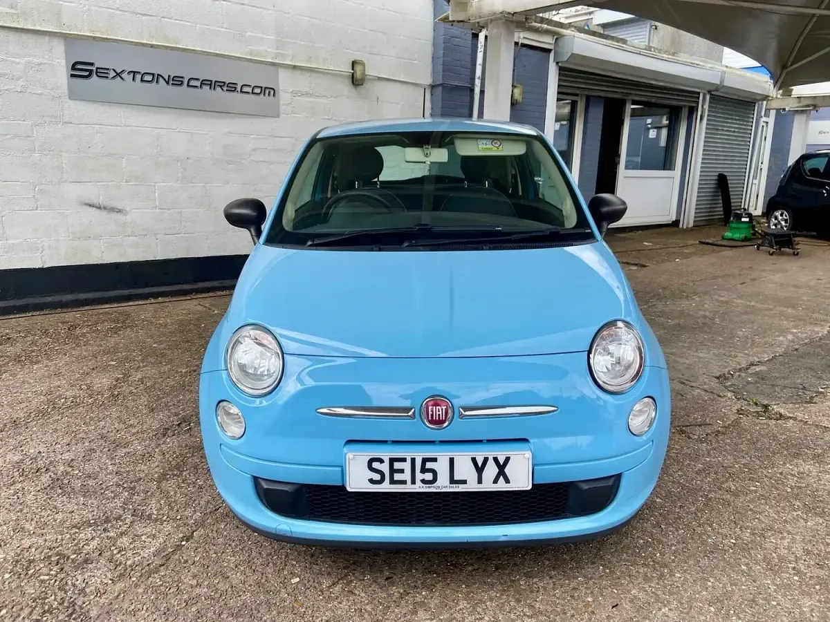 Used Fiat 500 Pop 69 HP (50 kW) 2015 Blue Hatchback